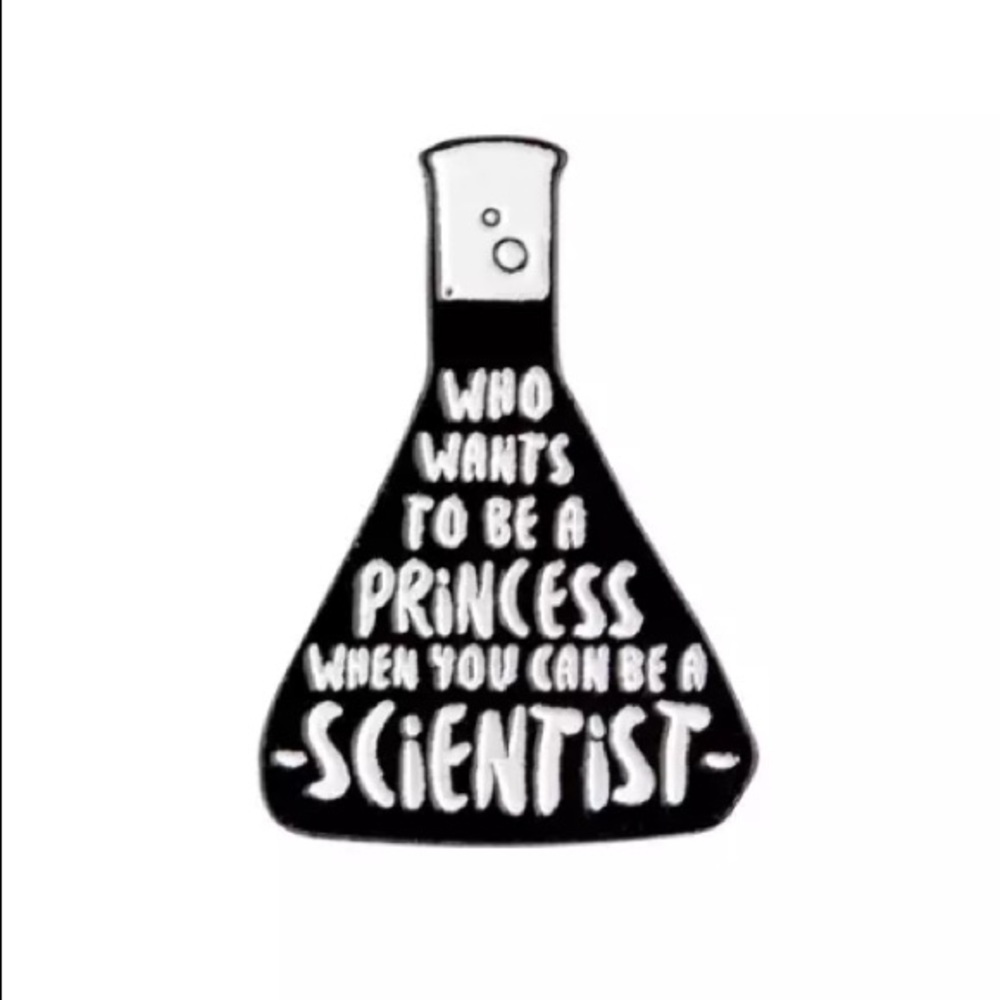 4/$20 Chemistry Beaker Be A Scientist Enamel Pin - Picture 2 of 2